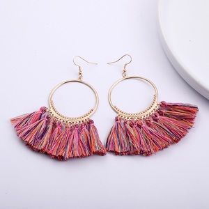 🔸2 for $15🔸Blended Color Tassel Hook Earrings
